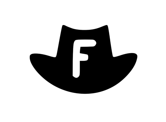 Cowboy Hat with Playful Mono F