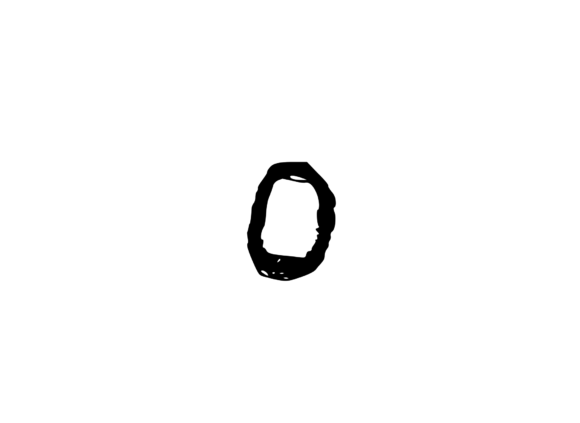 Hand Drawn Chalk Effect Mono Zero