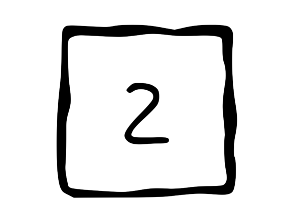 Hand Drawn Outlined Frame with Mono 2