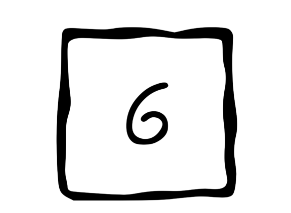 Hand Drawn Outlined Frame with Mono 6