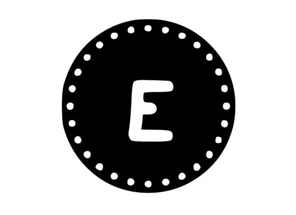 Mono Minted Gold Coin Letter SVG E: A Designer's Take
