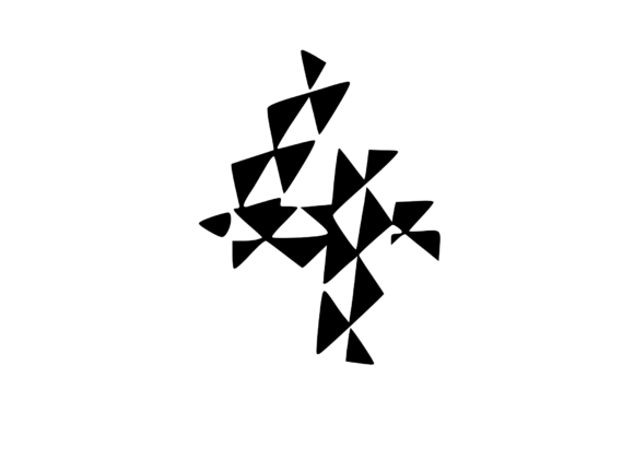 Playful Geometric Pattern Mono 4