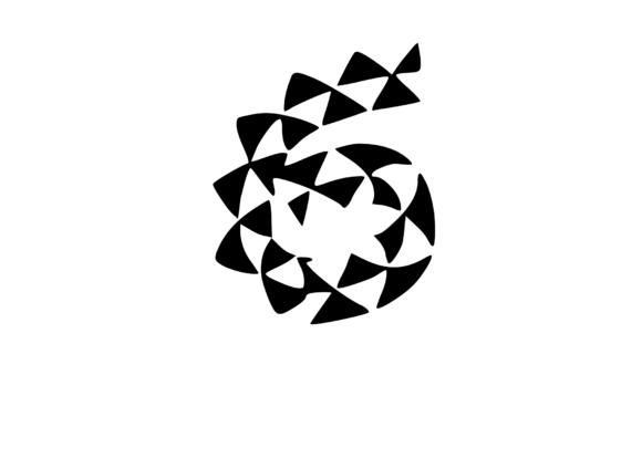 Playful Geometric Pattern Mono 6