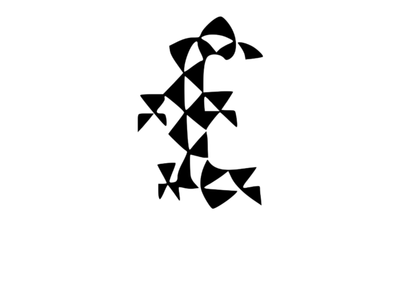 Playful Geometric Pattern Mono £