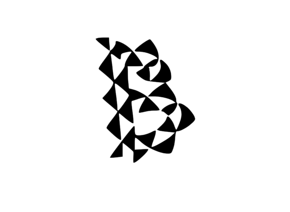 Playful Geometric Pattern Mono B