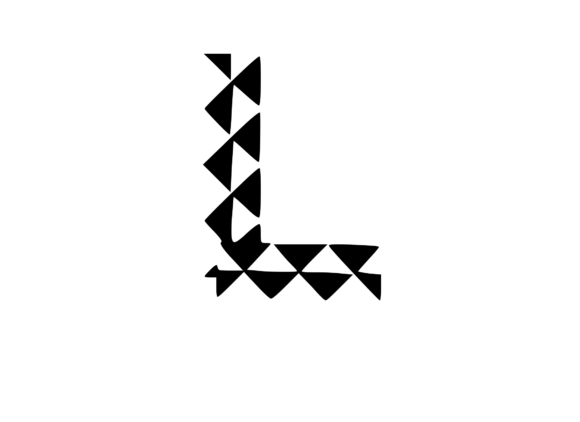 Playful Geometric Pattern Mono L