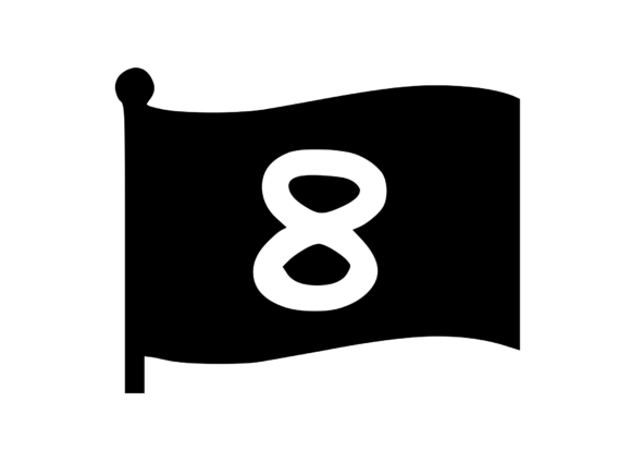 Waving Flag with Mono 8