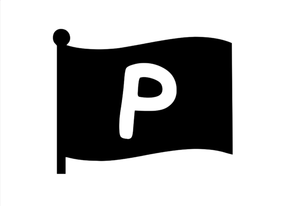 Waving Flag with Mono P