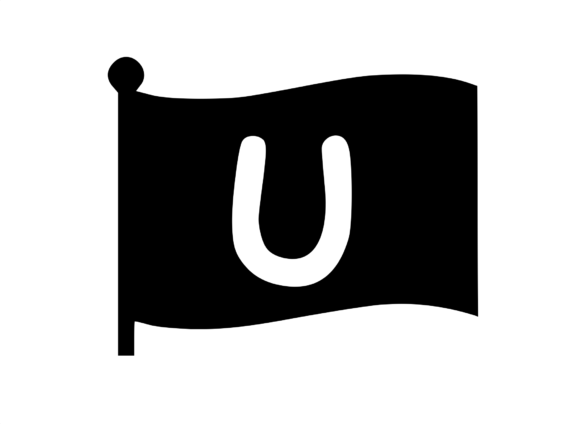 Waving Flag with Mono U